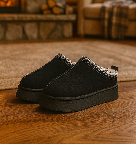 Plush Half Snow Slippers