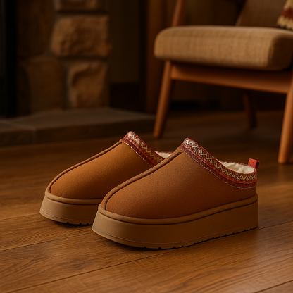 Plush Half Snow Slippers